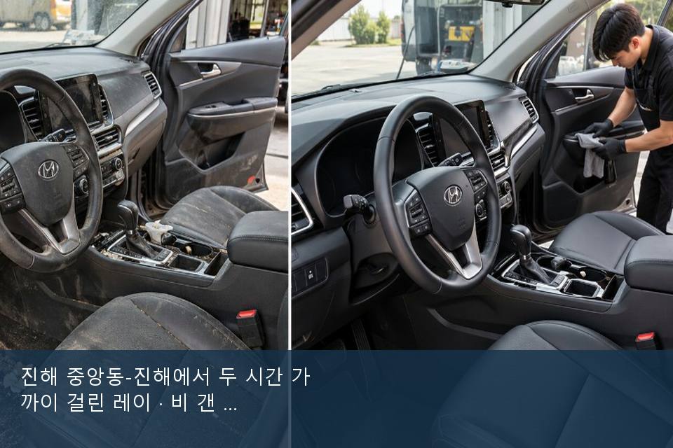 진해 중앙동-진해에서 두 시간 가까이 걸린 레이 · 비 갠 뒤의 작업