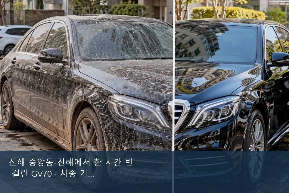 진해 중앙동-진해에서 한 시간 반 걸린 GV70 · 차종 기준 금액
